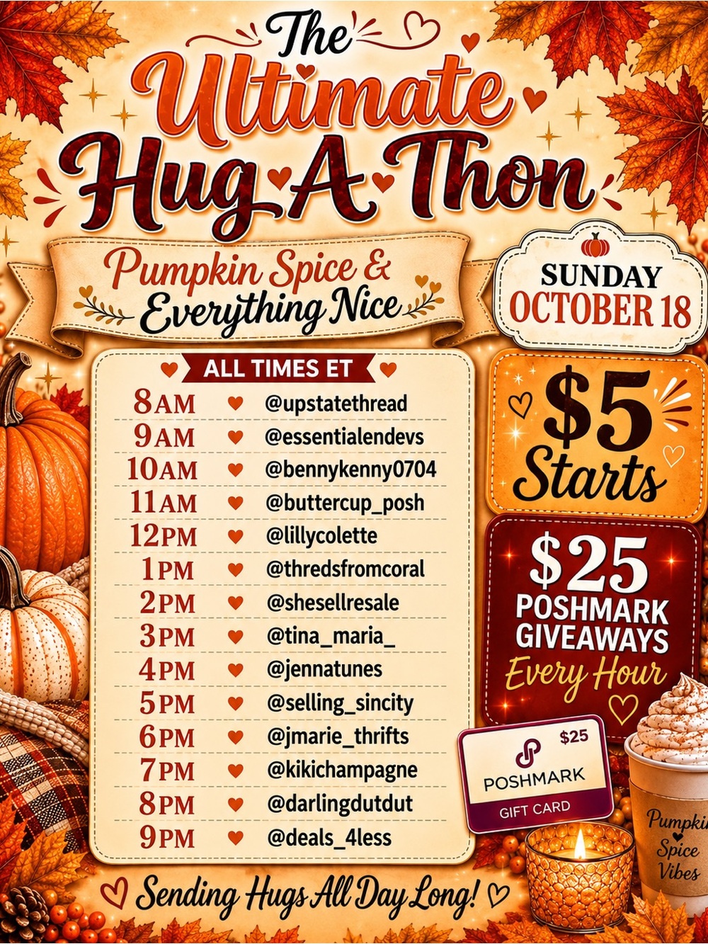10/18 The Ultimate Hug-A-Thon | $5 Starts - Picture 2 of 2